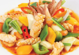 Braised Squids at Pokhara Chinese Restaurant